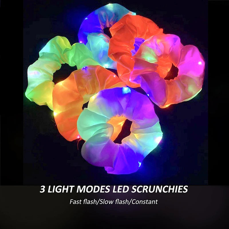 1/10 Pcs LED Luminous Scrunchies